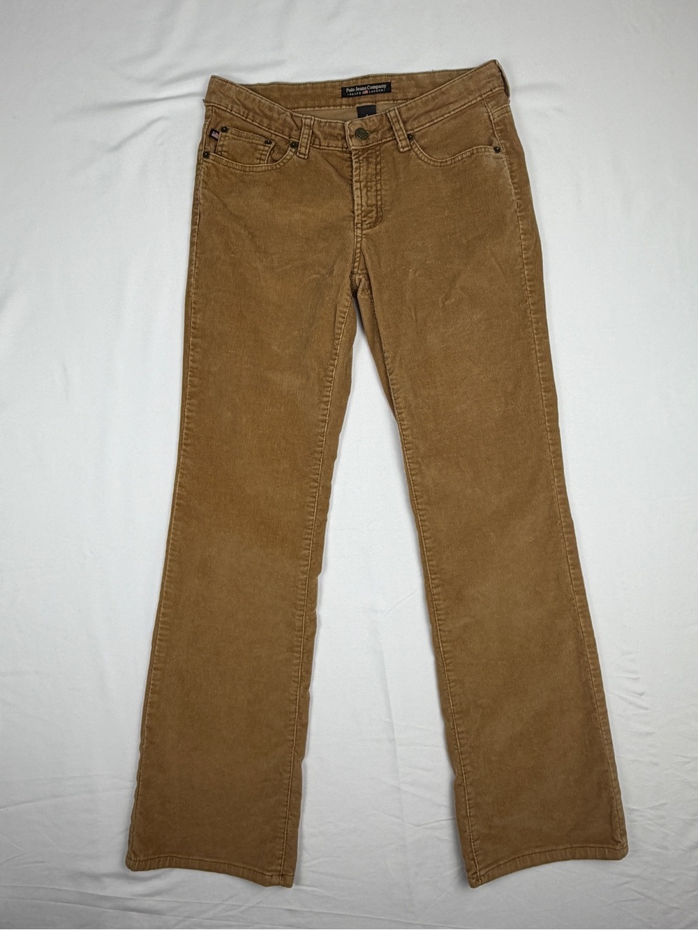 Polo by Ralph Lauren Women's Boot Cut Corduroy Pants in Camel Brown